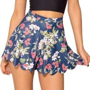 Blackmilk Gorgeous Garden Navy Shorties